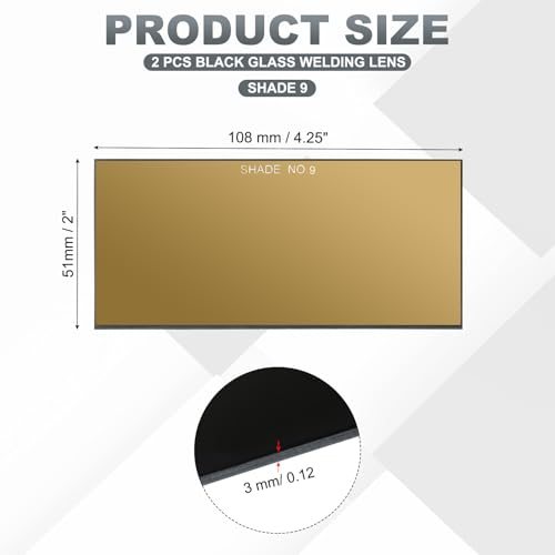 Gold Welding Glass Lens Shade 9 view 2