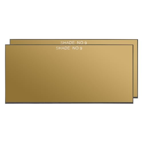 Gold Welding Glass Lens Shade 9 — PATIKIL
