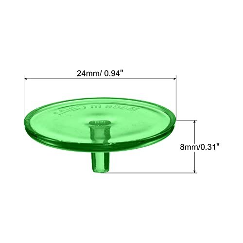 Golf Ball Marker, 50 Pack 24mm Round Transparent Flat Position Mark view 2