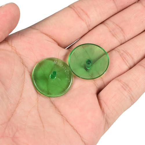 Golf Ball Marker, 50 Pack 24mm Round Transparent Flat Position Mark view 4