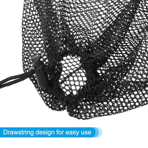 Golf Ball Storage Bag Set, 2 Pack Nylon Drawstring Mesh Storage Pouch view 4
