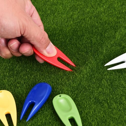 Golf Divot Repair Tool, 10 Pack Plastic Golf Mark Repair Tool Ball Marker view 5