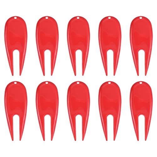 Golf Divot Tool, 10 Pack Plastic Golf Repair Tool Ball Marker — PATIKIL