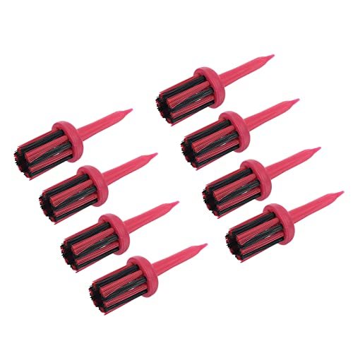 Golf Tee Brush Top 2 Inch, 12 Pack Unbreakable Plastic Golfing Tees Low — PATIKIL