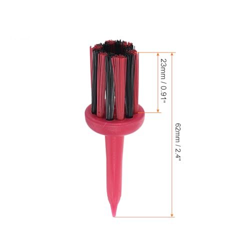 Golf Tee Brush Top 2 Inch, 12 Pack Unbreakable Plastic Golfing Tees Low view 2