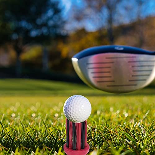 Golf Tee Brush Top 2 Inch, 12 Pack Unbreakable Plastic Golfing Tees Low view 5