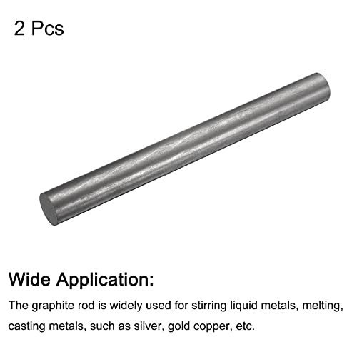 Graphite Rod Graphite Stirring Rod Cylinder Stick Carbon Rod 200x20mm view 3