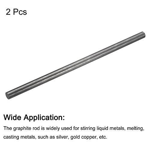 Graphite Rod Graphite Stirring Rod Cylinder Stick Carbon Rod 300x12.7mm view 3