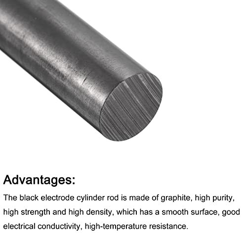 Graphite Rod Graphite Stirring Rod Cylinder Stick Carbon Rod 300x12.7mm view 4