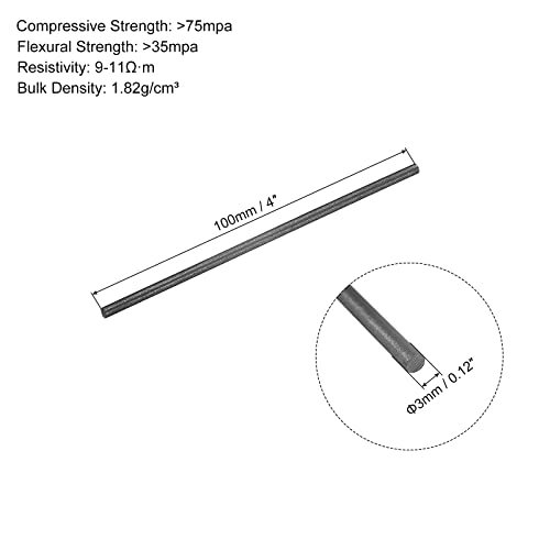 Graphite Stir Rod, Pack of 5, 100x3mm view 2