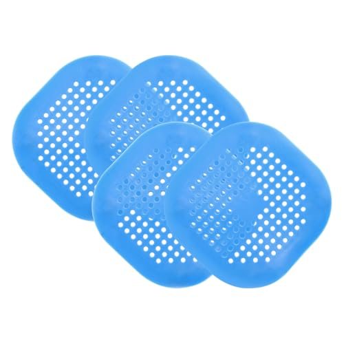 Hair Drain Catcher 5-1/2 Inch, 4 Pcs Silicone Square Drain Protector Hair — PATIKIL