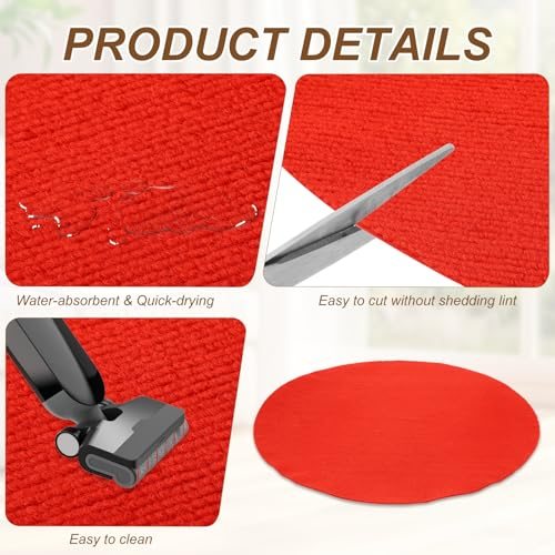 Hard Floor Rug Protector, Anti-slip‌ Polyester Fabric view 3