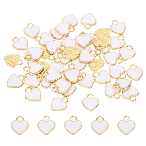 Heart Charm, Heart Bracelet Charm Pendants Small Bulk Resin Alloy Glitters — PATIKIL