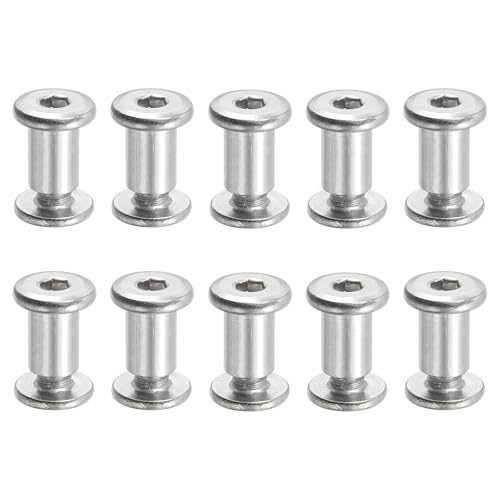 Hex Chicago Screws, Silver — PATIKIL