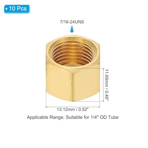 Hex Thread Pipe Fitting Tubing Ends Sealing Cap view 2