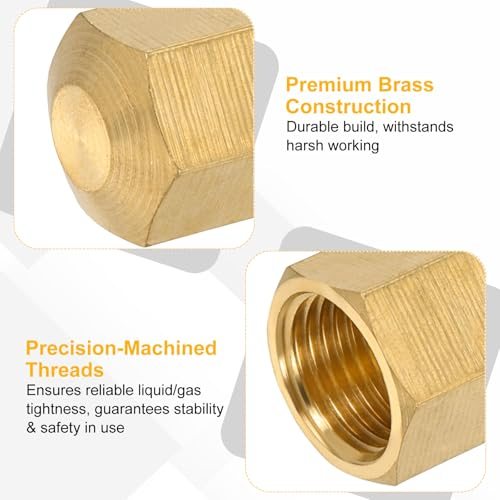Hex Thread Pipe Fitting Tubing Sealing Ends view 3