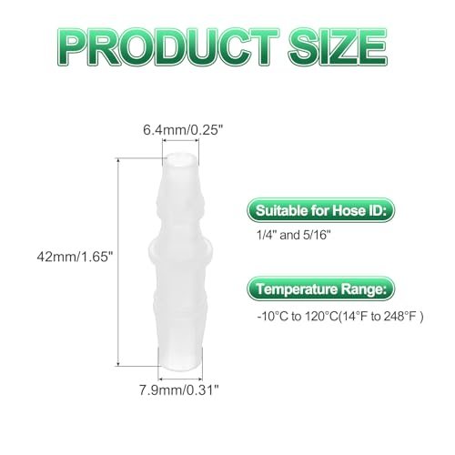 Hose Barb Reducer, White view 2