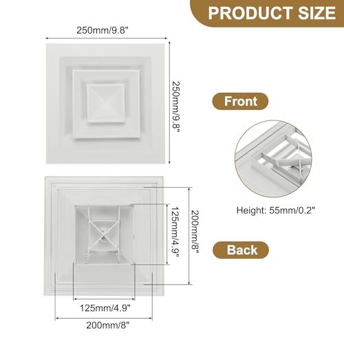 HVAC Ceiling Diffuser view 2