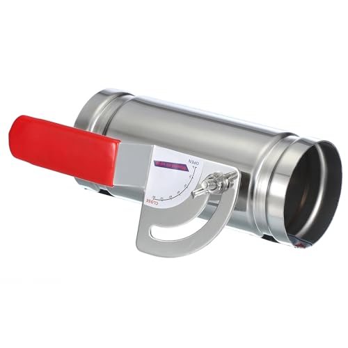 HVAC Duct Manual Volume Backdraft Damper, Airflow Ducting Branch Vent — PATIKIL