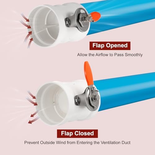 HVAC Duct Manual Volume Damper, PVC, White view 5