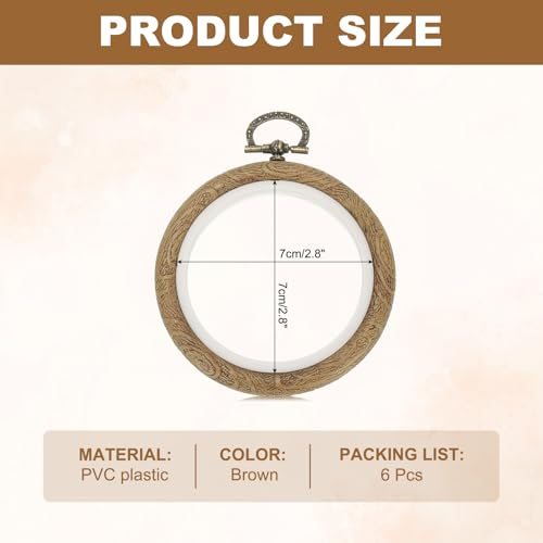 Imitated Wood for Embroidery Art Craft Handy Sewing Decoration view 2