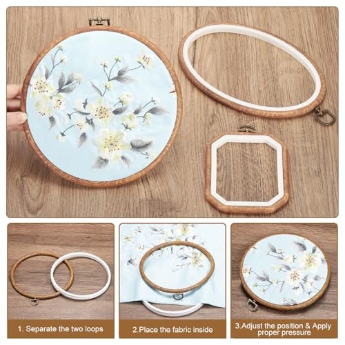 Imitated Wood for Embroidery Art Craft Handy Sewing Decoration view 4