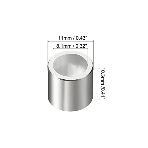 Inline Axle Bearing Spacers, 8 Pack Skates Speed Spacer Hardware Aluminum view 2