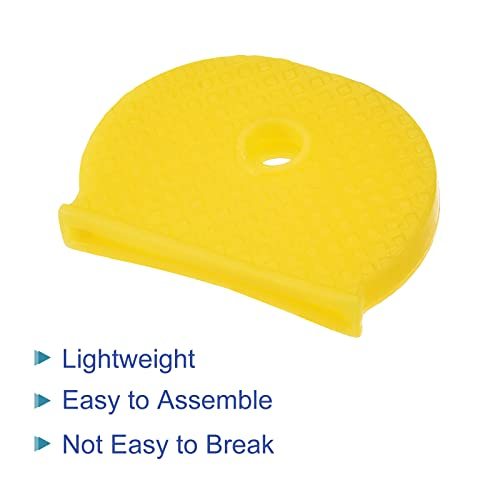 Key Cap Cover Tags 10Pcs Keys Identifier Label ID Silicone Yellow view 4