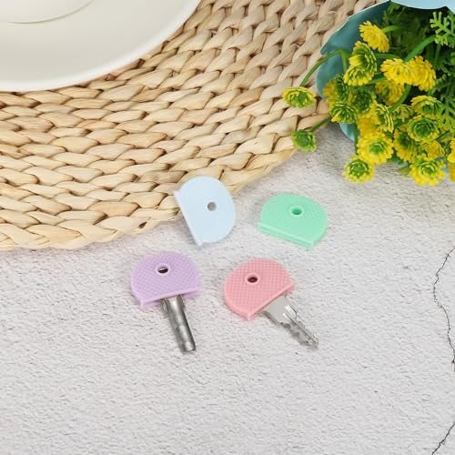 Key Caps Covers, 8 Pack Keys Ring Coding Tags Identifiers Silicone Case view 5