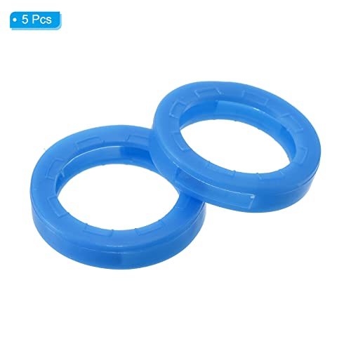 Key Caps Covers Rings 0.9" Coding Tags Silicone Blue 5pcs view 3