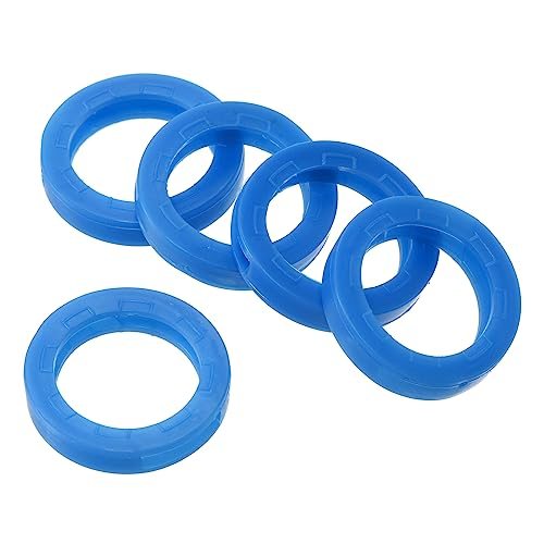 Key Caps Covers Rings 0.9" Coding Tags Silicone Blue 5pcs — PATIKIL