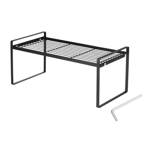 Kitchen Cabinet Organizer Shelves, Black — PATIKIL
