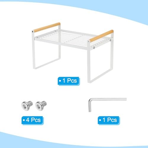 Kitchen Cabinet Organizer Shelves, Stackable Cabinet Shelves Organizer view 4