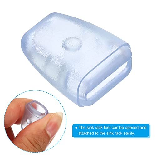 Kitchen Sink Rack Feet 20 Pack 22x17x10mm Plastic Sink Protective view 5