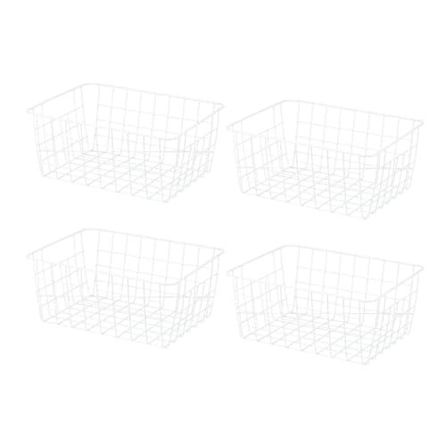 Kitchen Wire Basket, 4 Pack 11"L 9"W Pantry Organization Metal Storage — PATIKIL