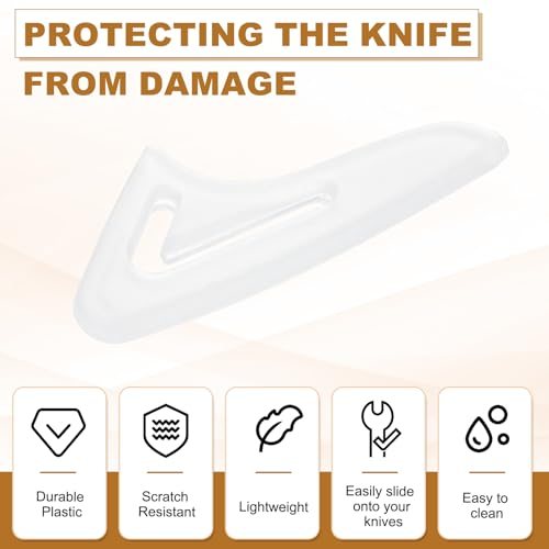 Knife Tip Protector Cover, 0.6" x 1.37" Plastic Blade Tip Guards view 3