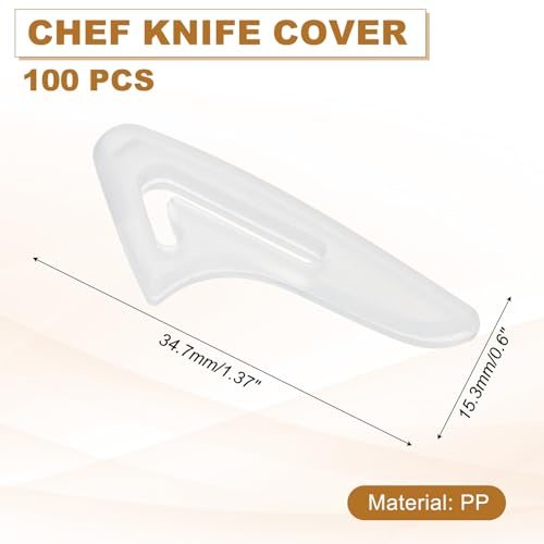 Knife Tip Protector Cover, 0.6" x 1.37" Plastic Blade Tip Guards view 2