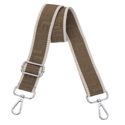 Knit Purse Strap, Wide Shoulder Strap Camel(Silver Buckle) — PATIKIL
