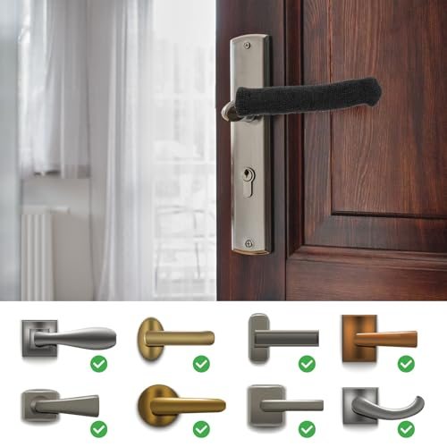 Knitted Door Handle Cover, 8 Pcs Antifreeze Anti-Scald Door Knob view 4