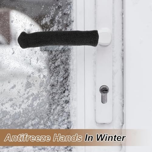 Knitted Door Handle Cover, 8 Pcs Antifreeze Anti-Scald Door Knob view 5