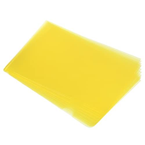 L Type Folders 12 Pack 8.9 x 6.3 inches A5 Plastic Clear Document Folder — PATIKIL