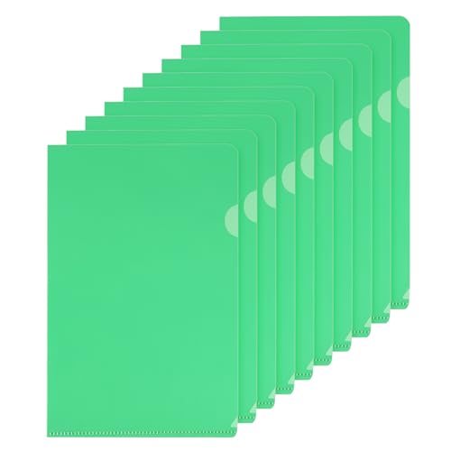 L Type Folders 50 Pack A5 Plastic File Project Pockets Clear Paper — PATIKIL