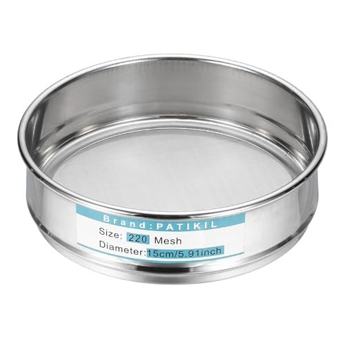 Lab Sieve 220 Mesh 0.0385mm 5.9"/15cm Diameter Sifting Screen — PATIKIL