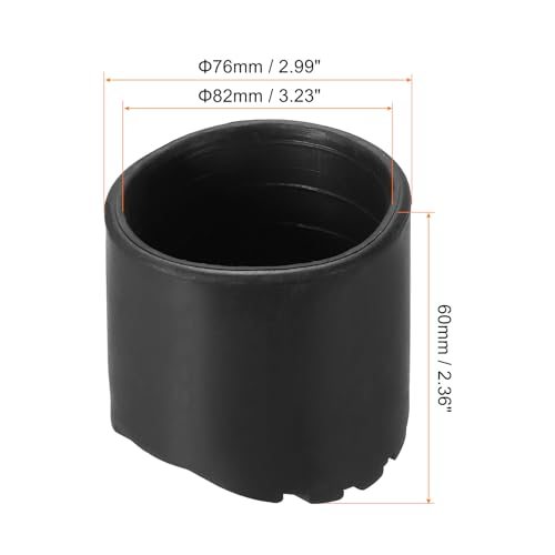 Ladder Non Slip Feet 3"/76mm, 2Pcs Rubber Round Foot Protective Mat view 2