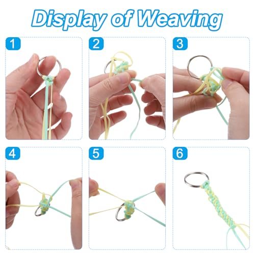 Lanyard String Kit, Plastic Lacing Cord Gimp String Lanyard Weaving Kit view 4