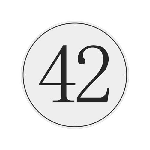 Large Metal Number Sign — PATIKIL