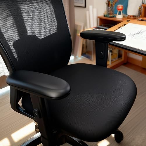 Leather Office Chair Arm Pads Cover PU 4" Mounting Hole view 5