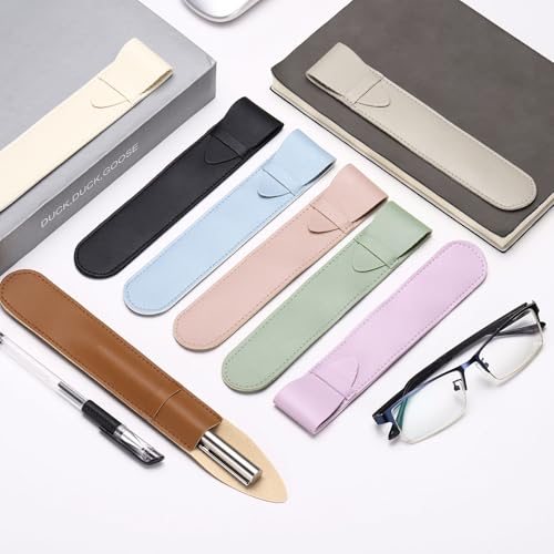 Leather Pen Pouch Sleeve, Leather Fountain Pen Holder Case view 4