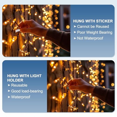LED Light Strip Clips, 10mm Outdoor Light Mounting Brackets Self Adhesive view 3