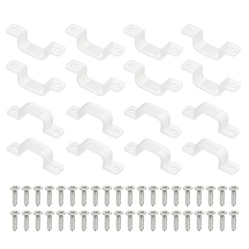LED Strip Light Clips, 50 Pack Mounting Bracket Hard Fixing Clips Clamp — PATIKIL